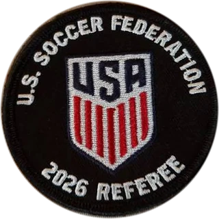 2026 U.S. Soccer Federation Referee badge — adult (black)